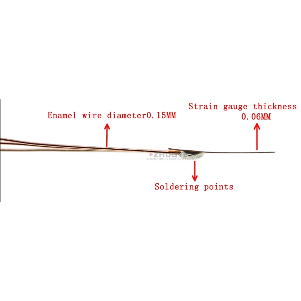 Imagem -05 - Foil tipo Pesando Sensor Strain Gauges tipo de Meia Ponte Bf1k3bf Alta Precisão 1000 Ohm Resistência 10 Pcs