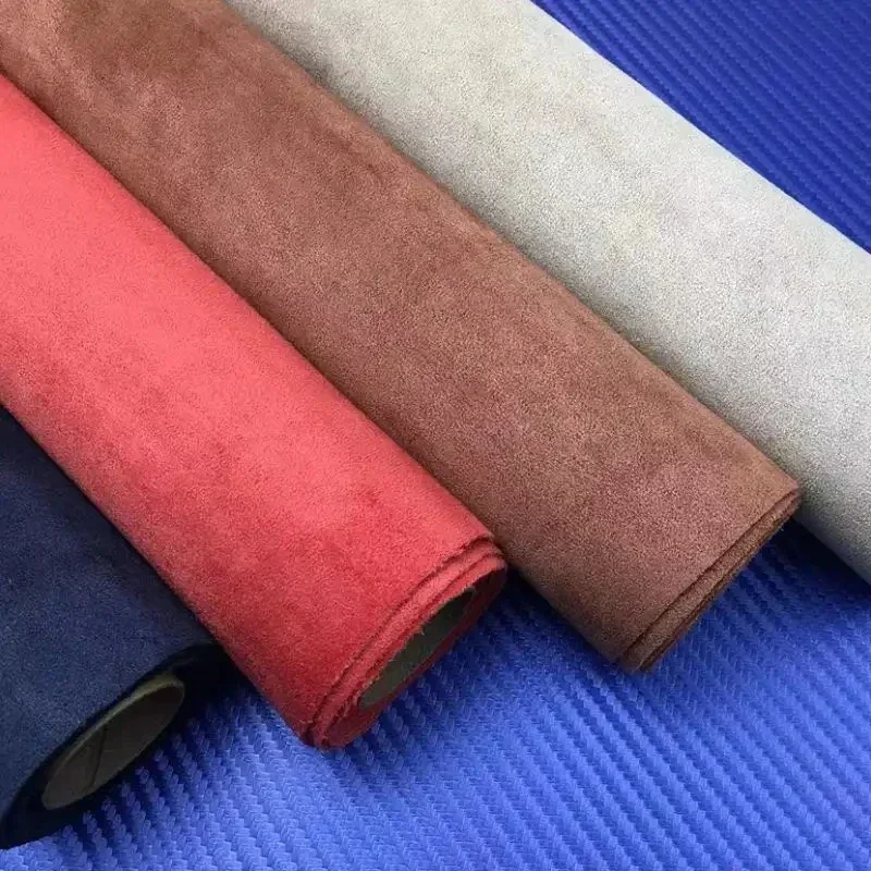 100x149cm Self Adhesive Suede Fabric Sticky Velvet Liner Alcantara Wrap Roll Adhesivo Fabrics for Car Interior Door Decor Panel