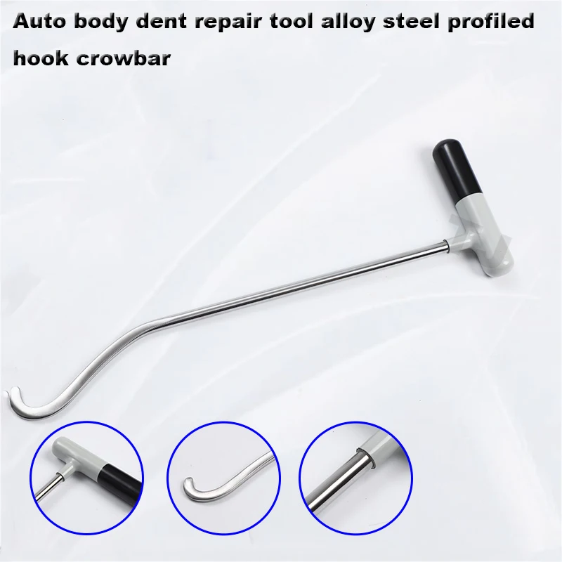 2pcs Car Body Dent Repair Tool Anti-slip Handle Alloy Steel Irregular Hook Pry Bar Repair Tool Hail pit repair  Tool