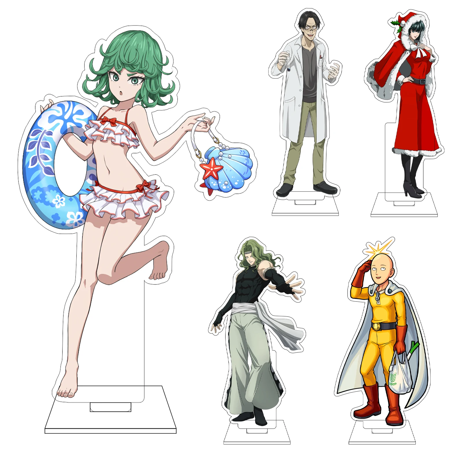 16CM Anime ONE PUNCH MAN Cosplay Acryl-Figur Standplatte Stinger Fubuki Ornamente Geschenke