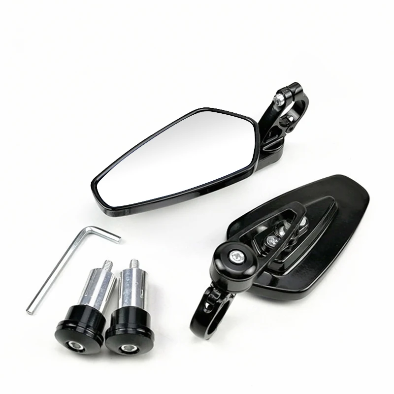 Eafc 1 Paar 7/8 "22Mm Motorfiets Achteruitkijkspiegels Universele Scooter Bar Stuur Spiegel Achteruitkijkspiegel Accessoires