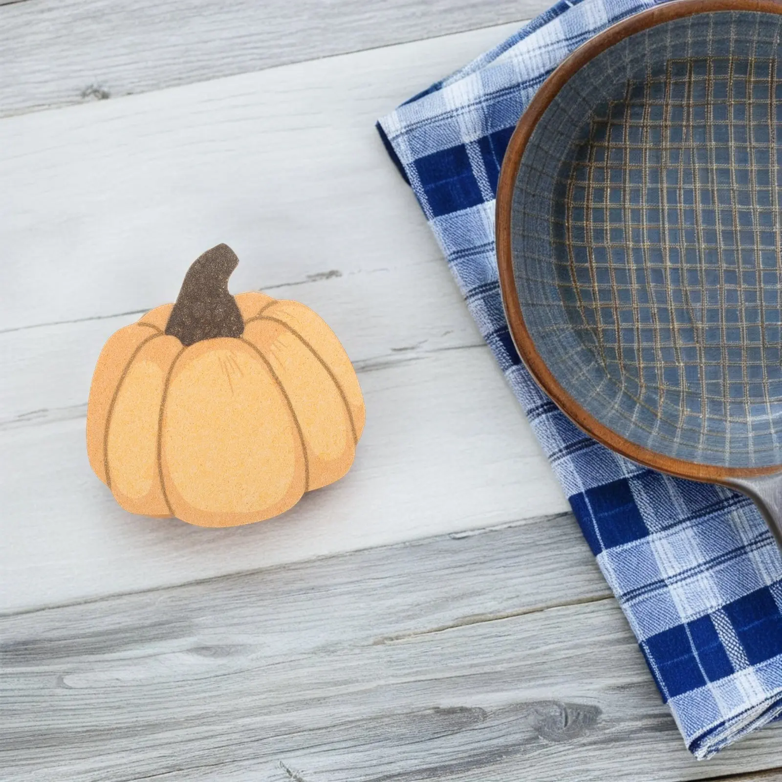 4 esponjas de limpieza de pulpa de madera y algodón, diseño de vegetales naturales color naranja, esponja para lavar platos, para cocina, baño, multiusos