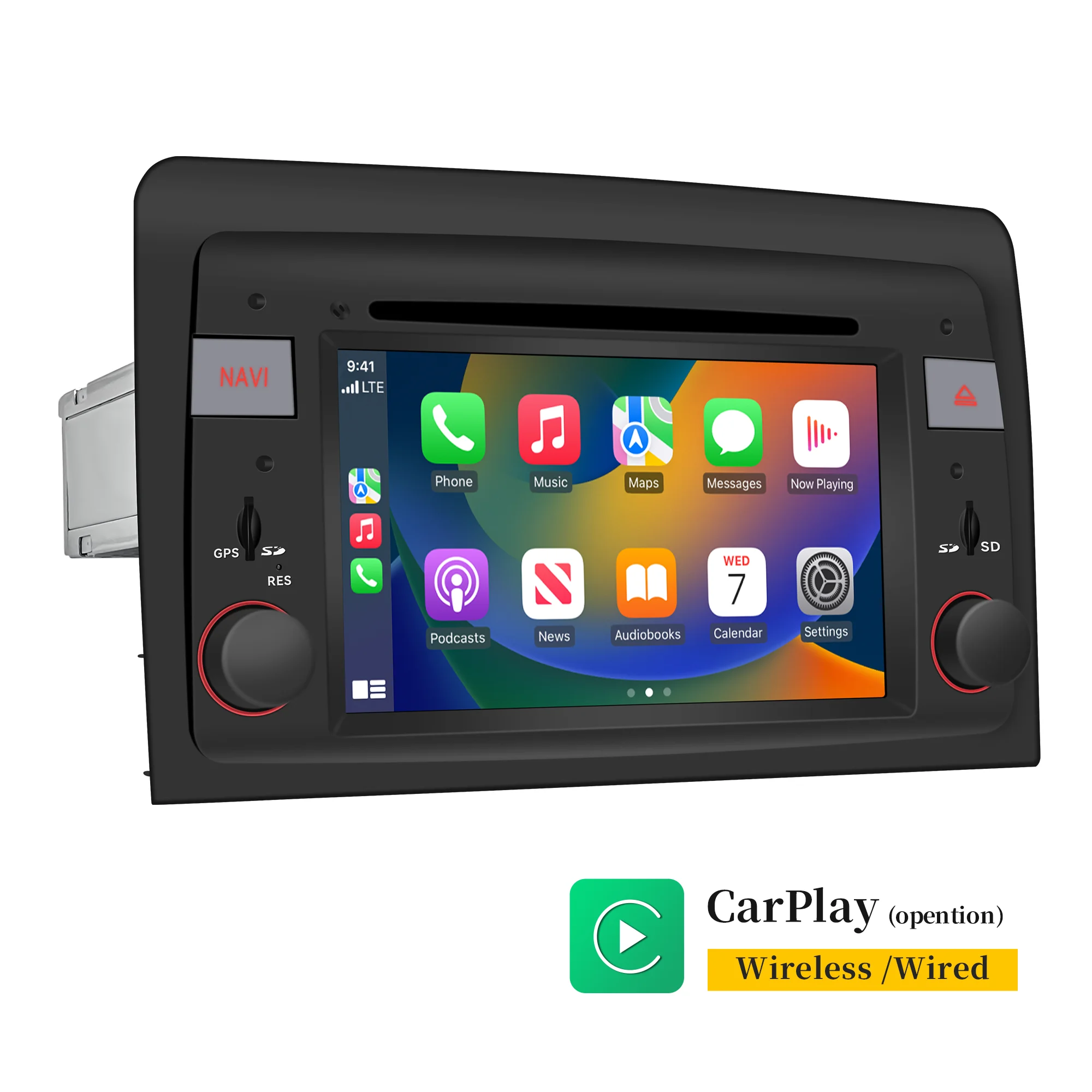 Hualingan  For Fiat Idea For Lancia Musa Radio Android Head 6.2 Inch Touch Screen Car Stereo Upgrade Car GPS Wireless  CarPlay