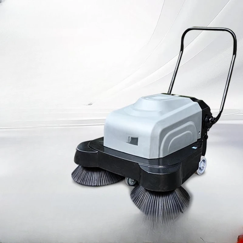 

Electric Hand Push Sweeper Factory Workshop Park Road Ground Sweeper Commercial Sweeper