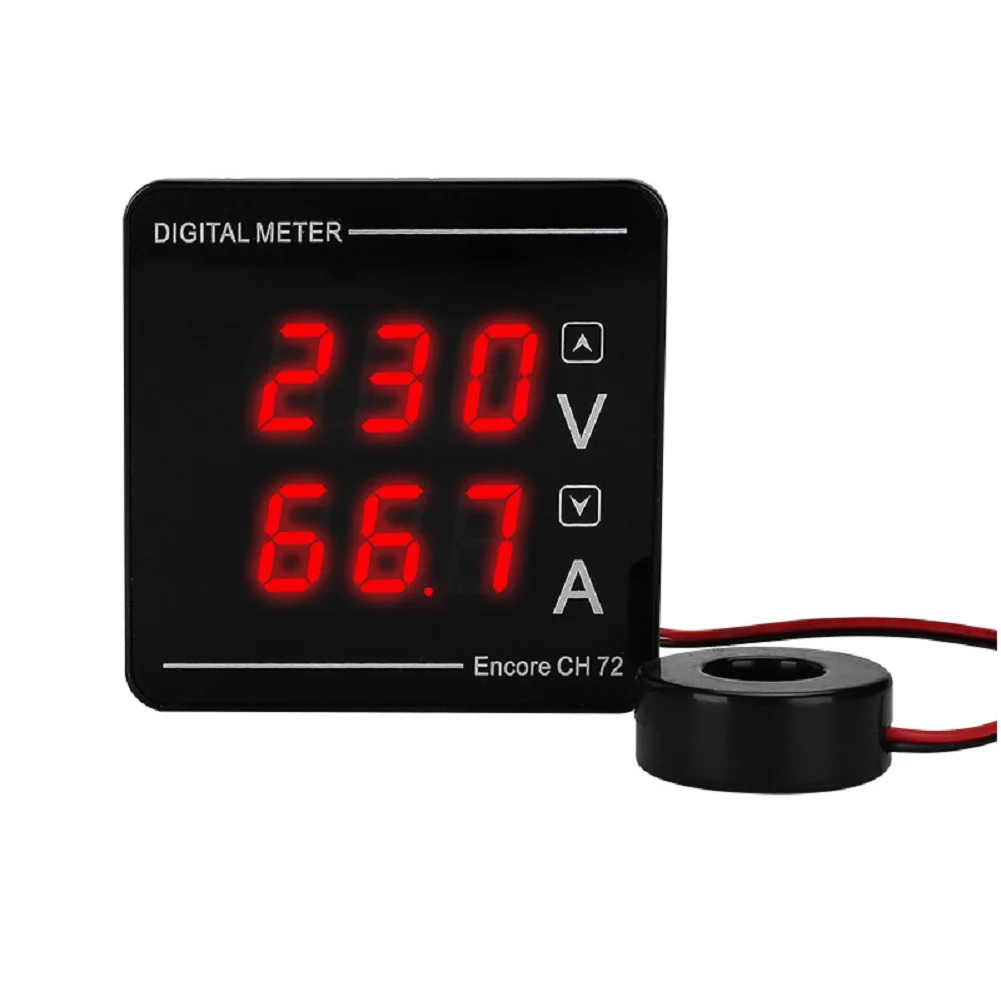 For Measurement Applications Opening Size 68*68mm Digital Voltmeter High Voltage Measurement 120A Ammeter For Measurement