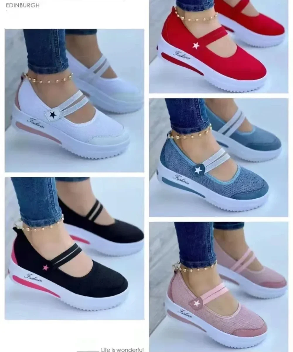 2024 Mesh Breathable Woman Tennis Shoes Canvas Shoe Female Casual Shoes Ladies Sport Shoes Platform Sneaker Hollow Out Shoes