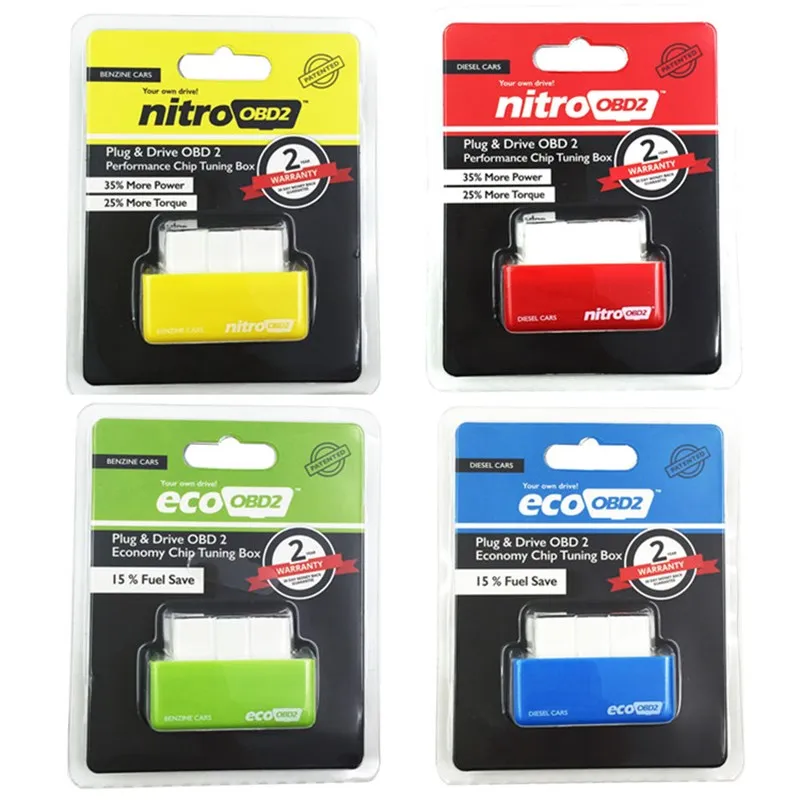 연료절감기 Nitro ECO OBD2 성능 칩 튜닝 박스, 가솔린 및 디젤 차량용 더 많은 파워 토크, Nitro OBD 2 ECOOBD2 