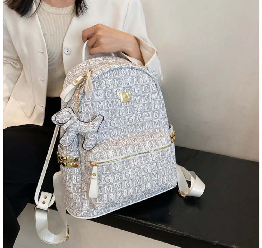 New Women Large Capacity Fashion Luxury Backpacks High Quality Leather Travel Shoulder Bags School Bag Totes Casual Backpack