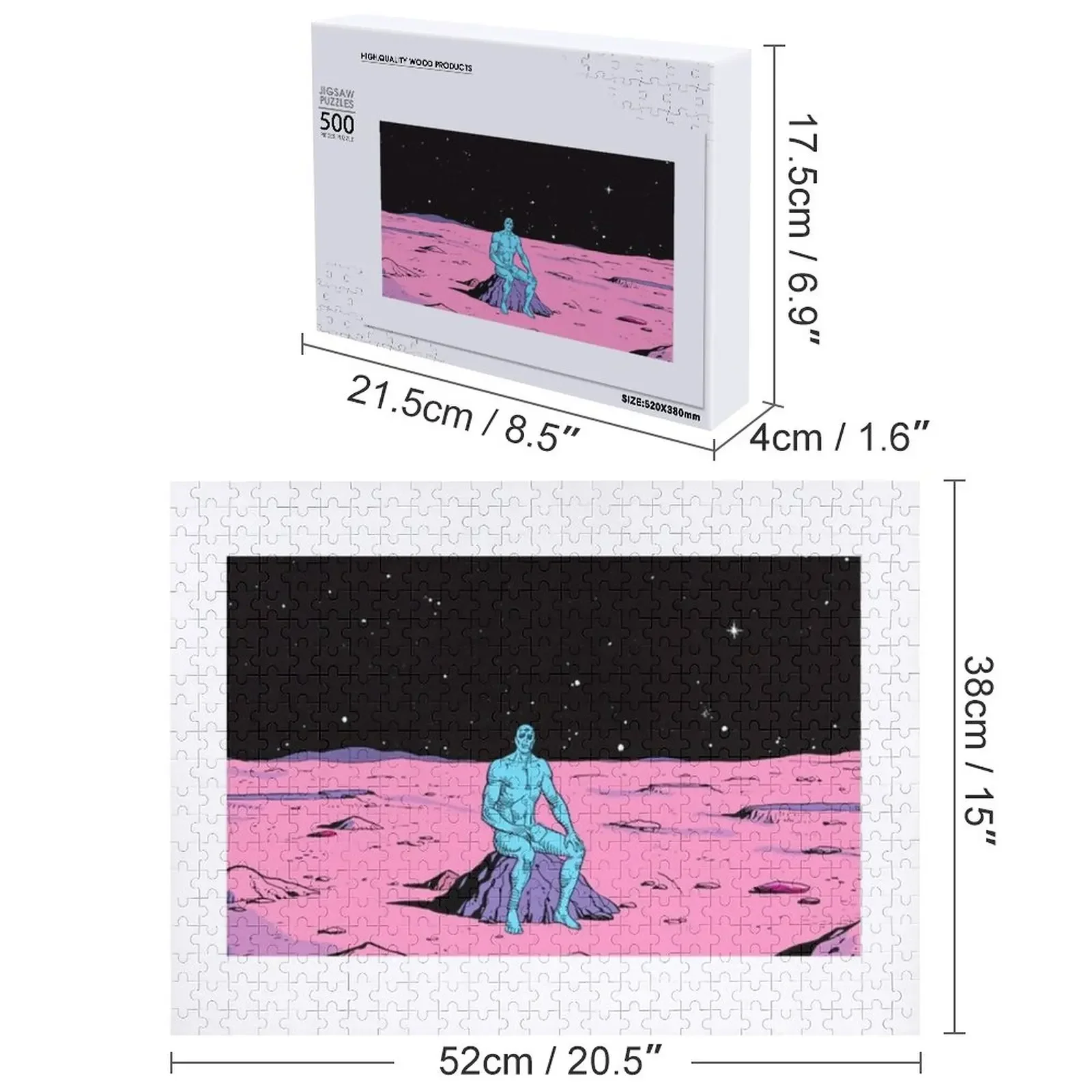 The Watchmen - Dr Manhattan Jigsaw Puzzle in legno per adulti Animali in legno Puzzle giocattolo per bambini