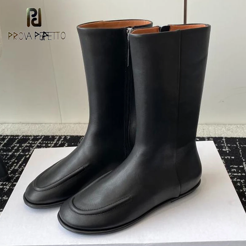 

Soft Leather Women Short Boots Simple Style Flat All Match Comfortable Lady Walking Bootie Luxury Sheepskin Leather Chelsea Bota