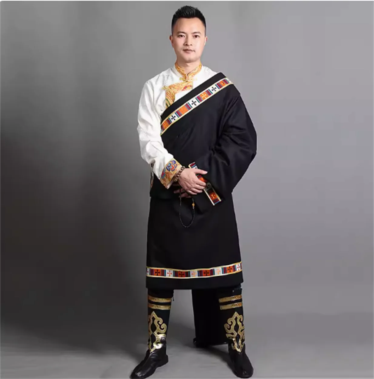 

Tibetan Robed Men's Xizang Ethnic Costume