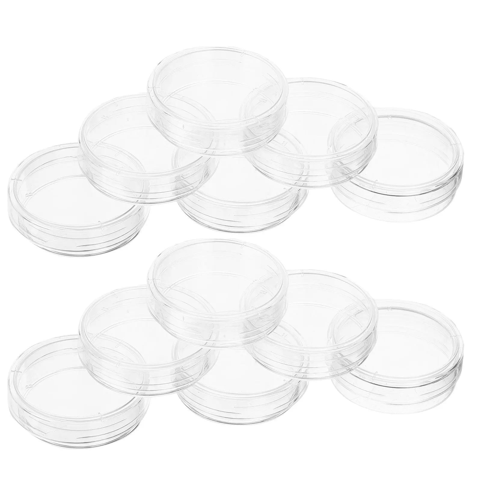 30Pcs Petri Plates with Lids Plastic Culture Dishes for Science Experiments Laboratory Supplies Specimen Containers Easy to