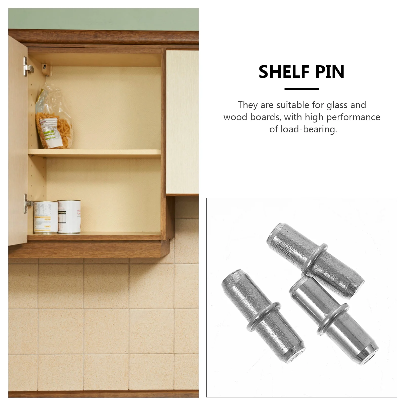 

50Pcs Clapboard Support Pegs Easy Hand Installation Long Lasting Durability Practical Furniture Partition Fixing Accessory