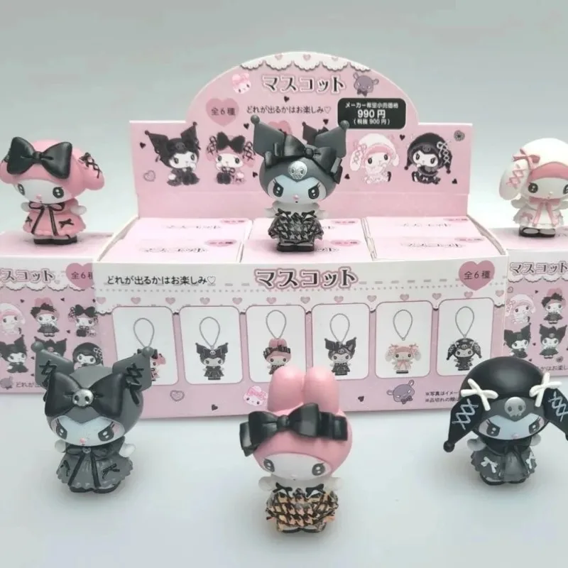 Коллекционные фигурки Sanrio 4 см: Куроми и Май Мелоди в закрытых коробках, милые куклы-персонажи, игрушки-сюрпризы, подарок на праздник