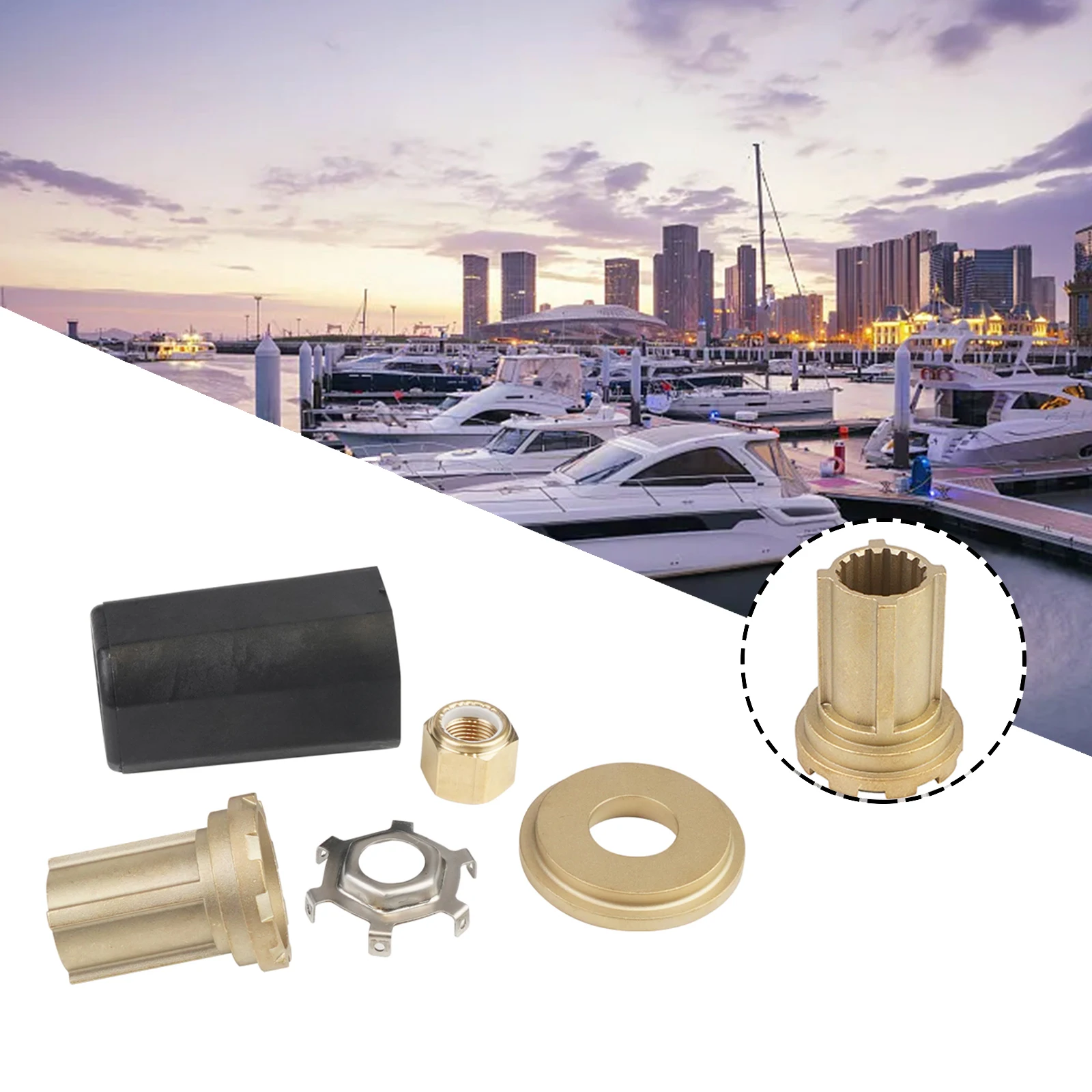 835257q1 835257k1 Buitenboordmotor Flo-Torq Ii Hub Kit Voor Kwik Mercruiser Mariner Motoren Boot Aandrijflijn Bescherming Scheepsgereedschap