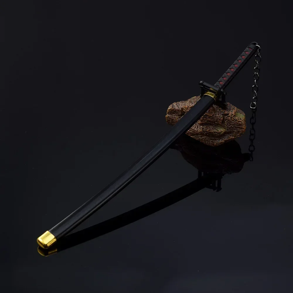 26 cm Kurosaki Ichigo Ban Kai Zangetsu Anime Waffe Metall Statuen Katana Samurai Schwert Sammlung Weihnachtsgeschenke Spielzeug für Jungen