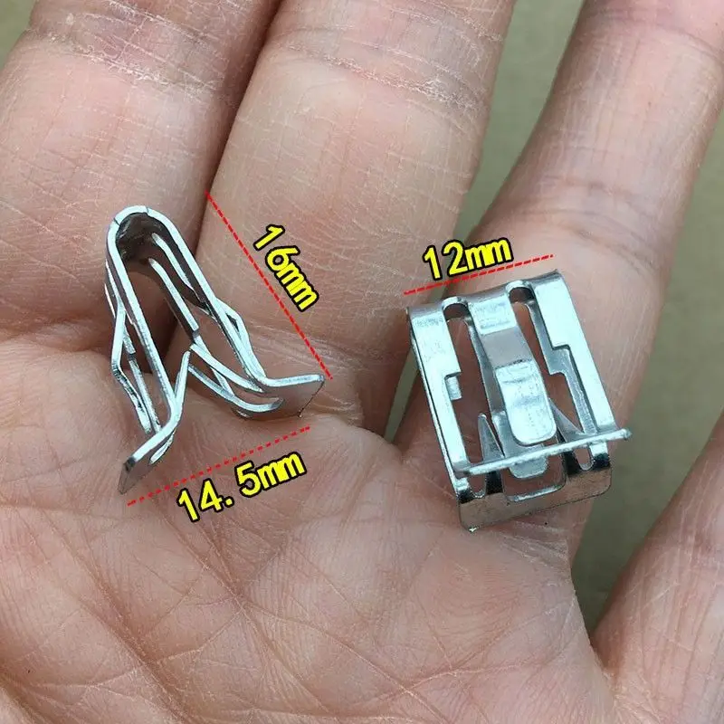 

10 шт./лот, универсальные металлические зажимы для панели отделки приборной панели, консоли, стойки A-автоматические фиксаторы