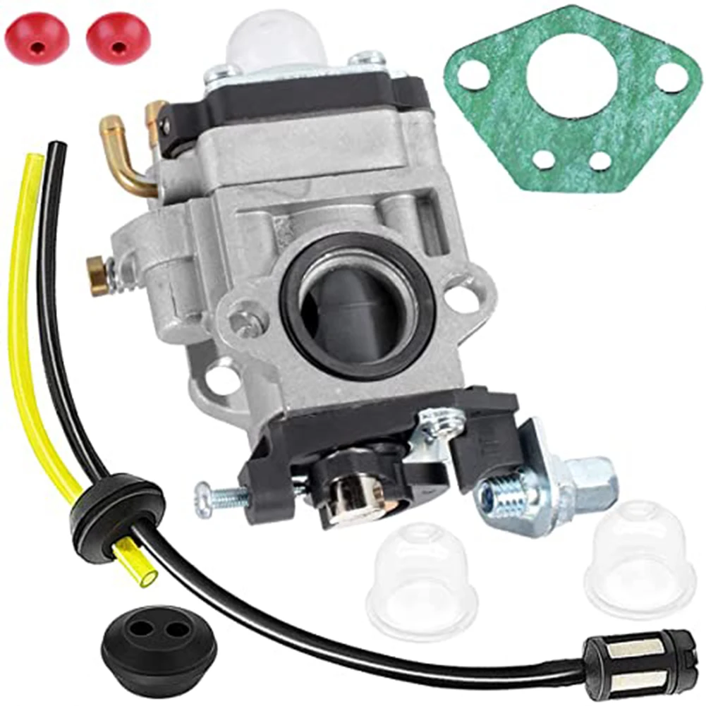 15mm Carburetor For 50cc 52cc 49cc 47cc 43cc 33cc Lawn Mower Engines With Gasket Fuel Filter Kit Grass Trimmer Carburetor