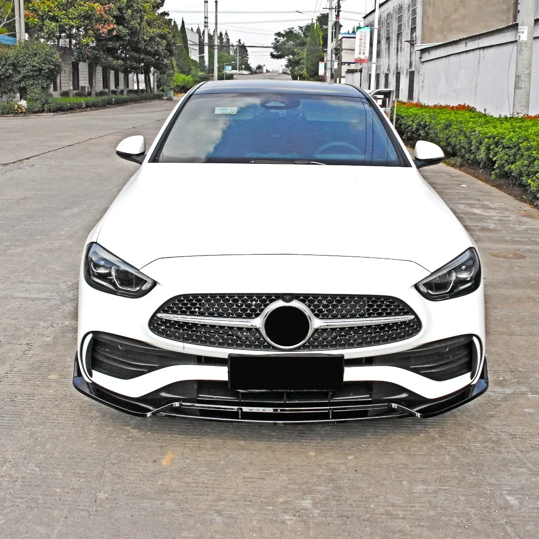 3-teiliger Frontsplitter Stoßstangenschutz Lippenabdeckung Kinn-Diffusor Tuning Auto-Styling Zubehör für Mercedes Benz C-Klasse W206 2022-2025 – Detail 6