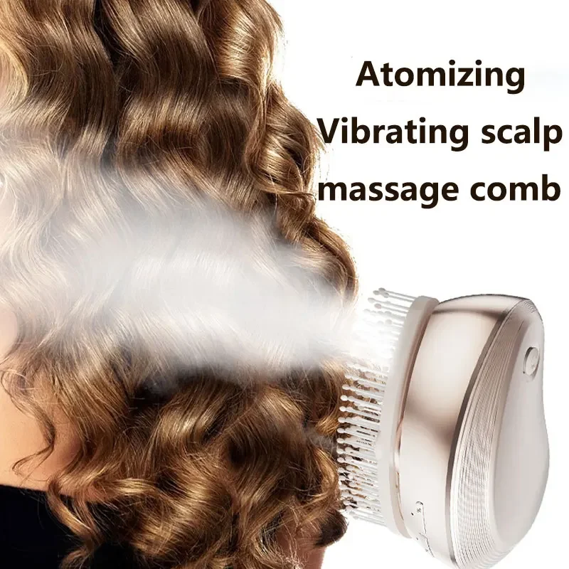 

Электрическая беспроводная расческа для массажа кожи головы, 3 мл, аппликатор эфирного масла, уход за волосами, 2-ступенчатая вибрационная массажная щетка против выпадения волос