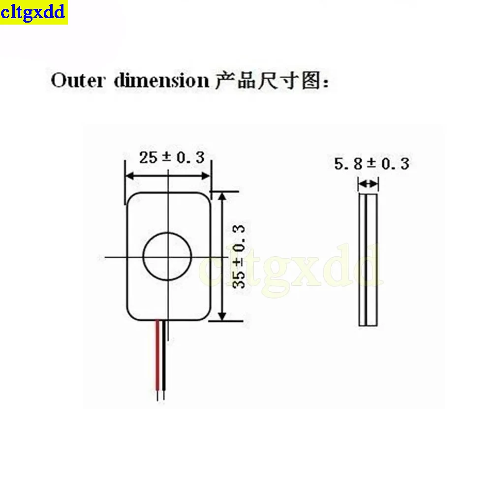 Cltgxdd 1piece 4 ohm 3w/8 ohm 2W square speaker small cavity laptop 4R3W 8R2W ultra-thin 35x25x5.8MM box speaker