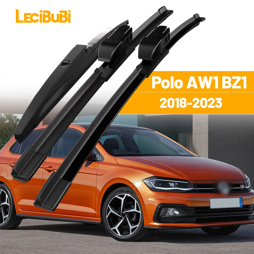 

For VW Polo AW1 BZ1 2018-2023 1set Front & Rear Windshield Wiper Blades Windscreen Wipers 2019 2020 2021 2022 Accessories