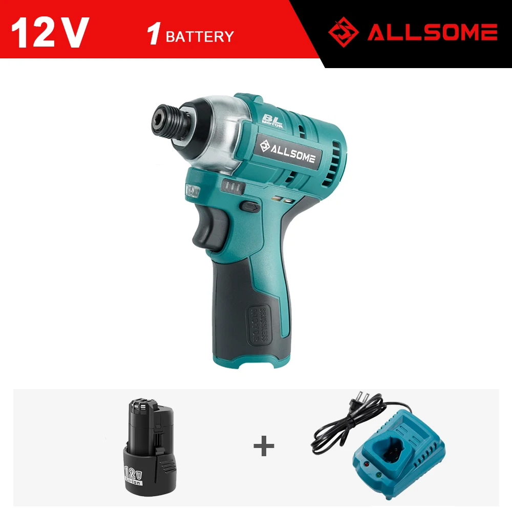 Imagem -06 - Broca sem Fio de Íon de Lítio Allsome12 v Pol. Hex Screwdriver Kit com Carregador Pocket Driver Bateria 12v