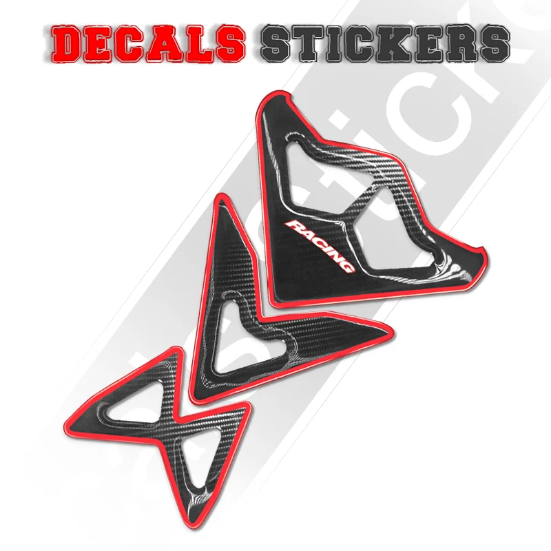 Motorcycle Engine Fuel Tanks 3D Fish Bone Stickers Anti-Scratch Protection Decals For MV Agusta DRAGSTER F3 675 800 AGO RIVALE