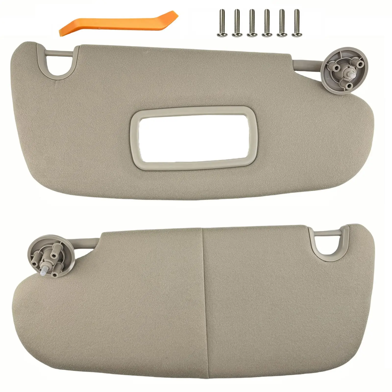 

Sun Visor Replacement Pair Compatible With 2002-2009 Dodge Ram 1500 2500 3500 Driver And Passenger Side Beige Color Replaces