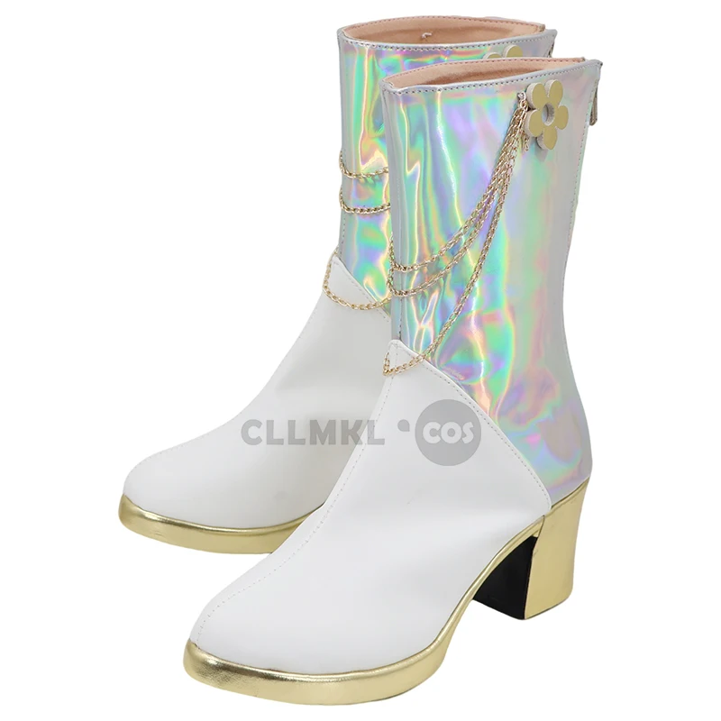 أحذية KPop شيطان الصيادين ميرا التأثيرية أحذية منتصف العجل للهالوين حفلة تنكرية كرنفال أداء زي الحفلات الدعائم