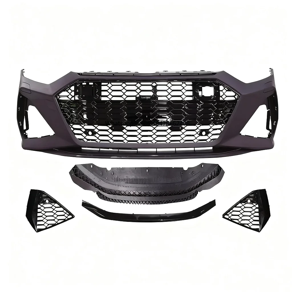 

High Quality A7 C8 Body Kit A7 S7 Upgrade RS7 Style Front Bumper with Honeycomb Grille for A7 S7 C8 2020-2025