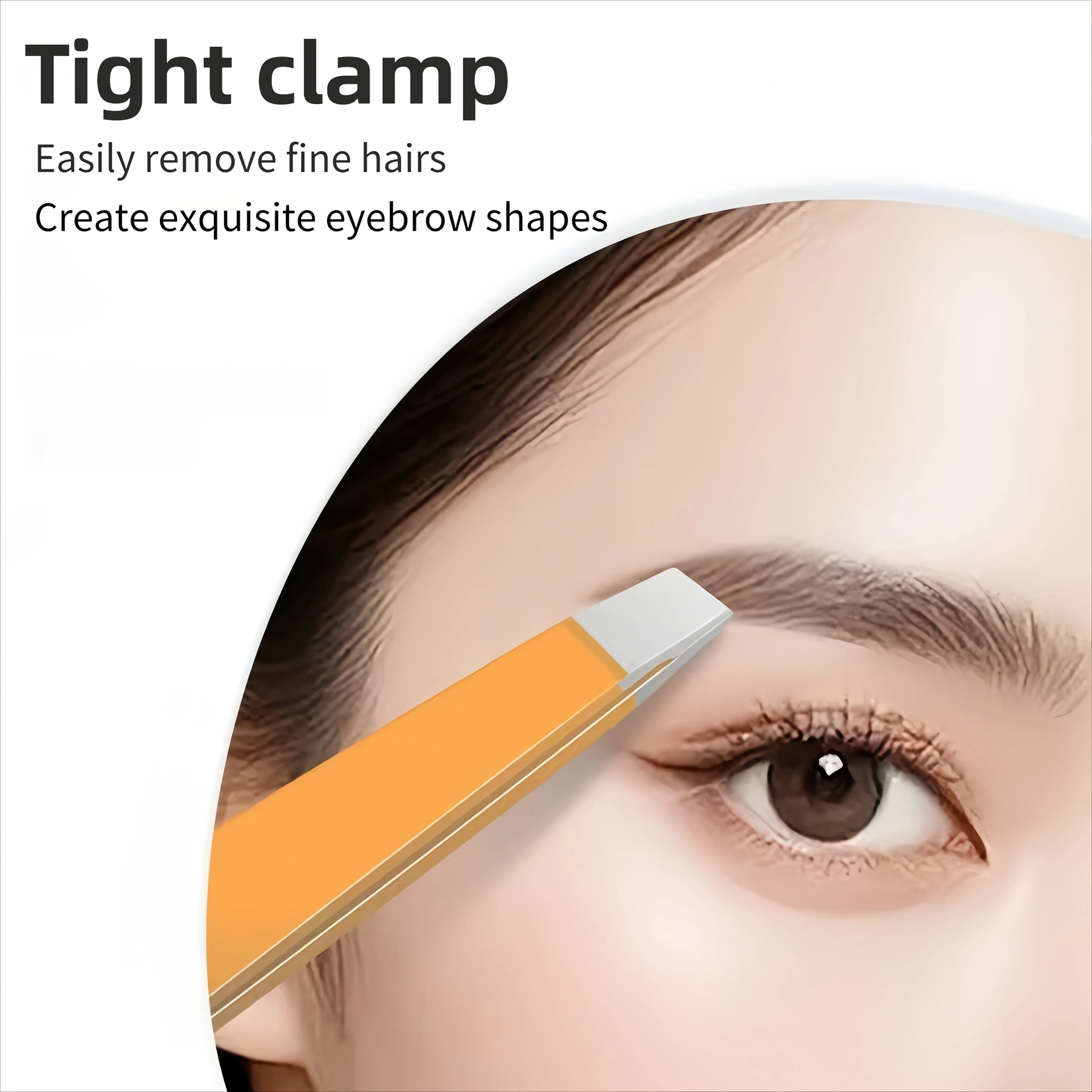 Conjunto de pinças profissionais de aço inoxidável, 4 unidades, para sobrancelhas e remoção de pelos faciais, ponta de precisão, modelagem de sobrancelhas, presente de natal