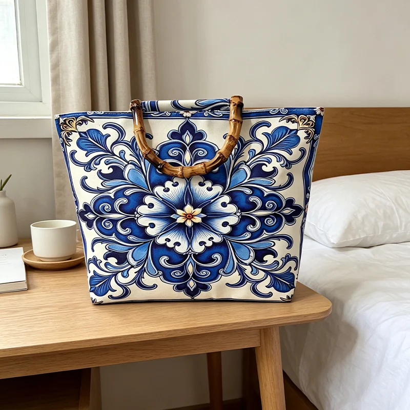Blauw-witte porseleinen mandal - Luxury Bags White recensie en prijs