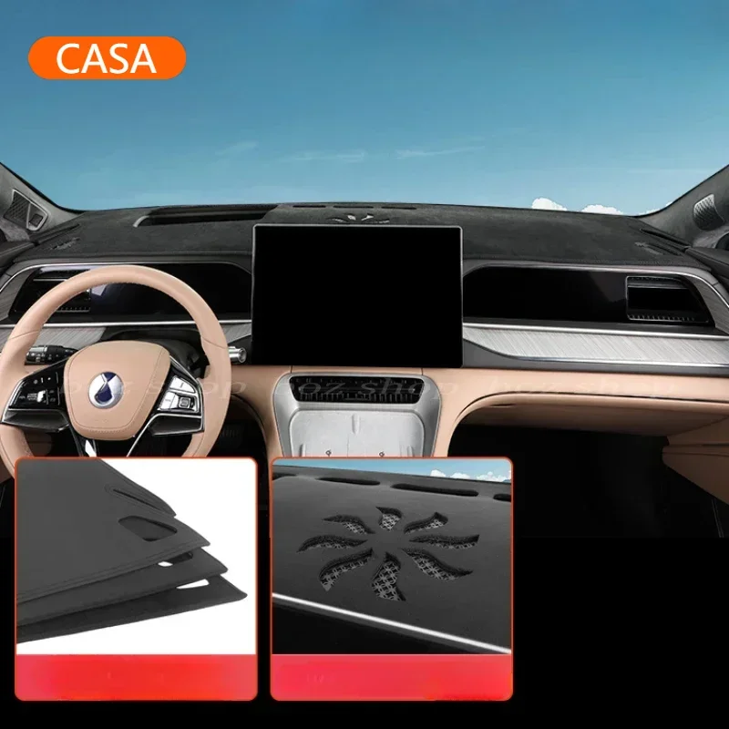 

Солнцезащитная накладка на приборную панель для DENZA N7 2024, солнцезащитная накладка, изоляционная солнцезащитная накладка на центральную консоль, аксессуары для модификации интерьера