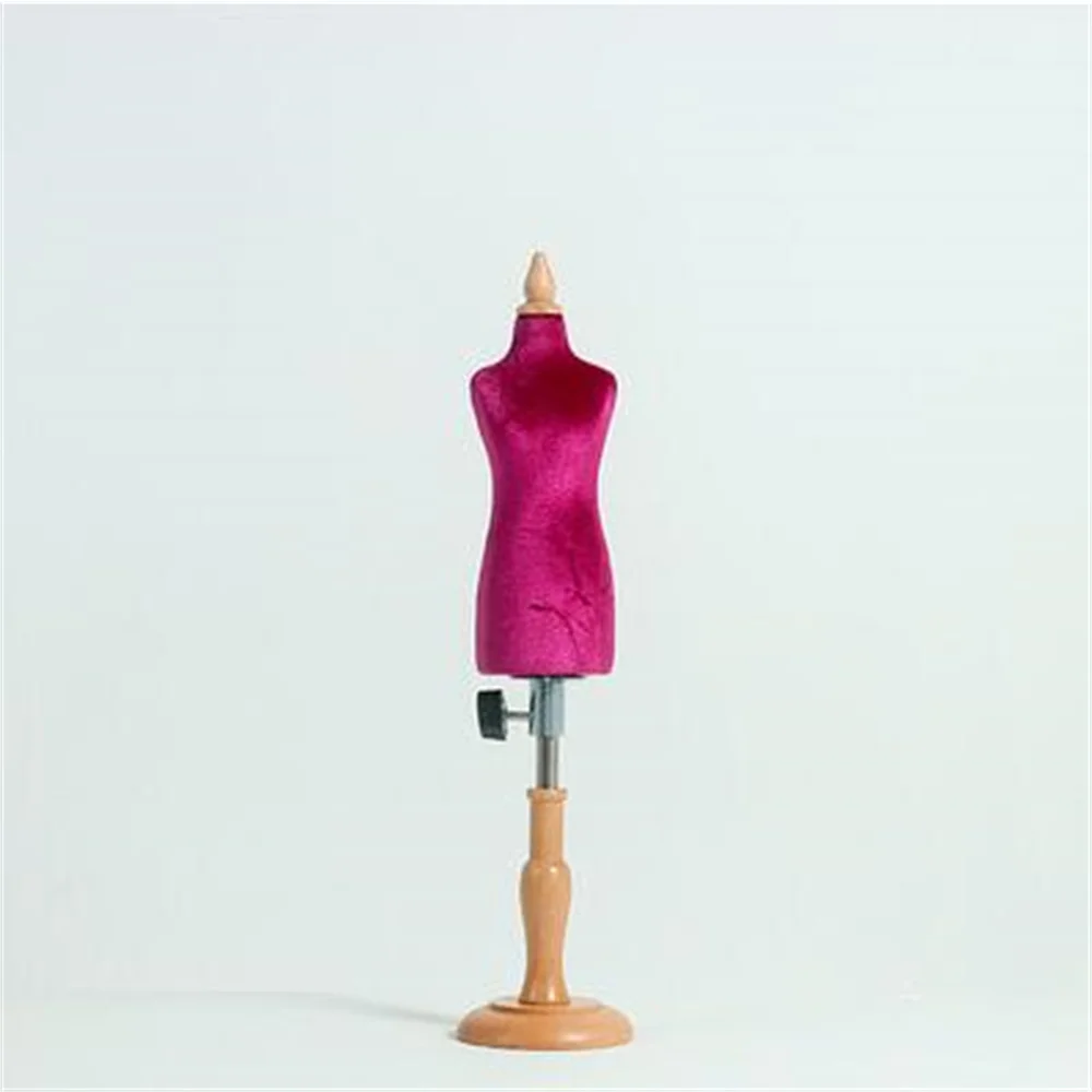 Female Half Body Cloth Mannequin, Professional Scale Teaching Tailor Wood, Manikin Disk Base, Can Pin, 1/4 Sewing Jewellery