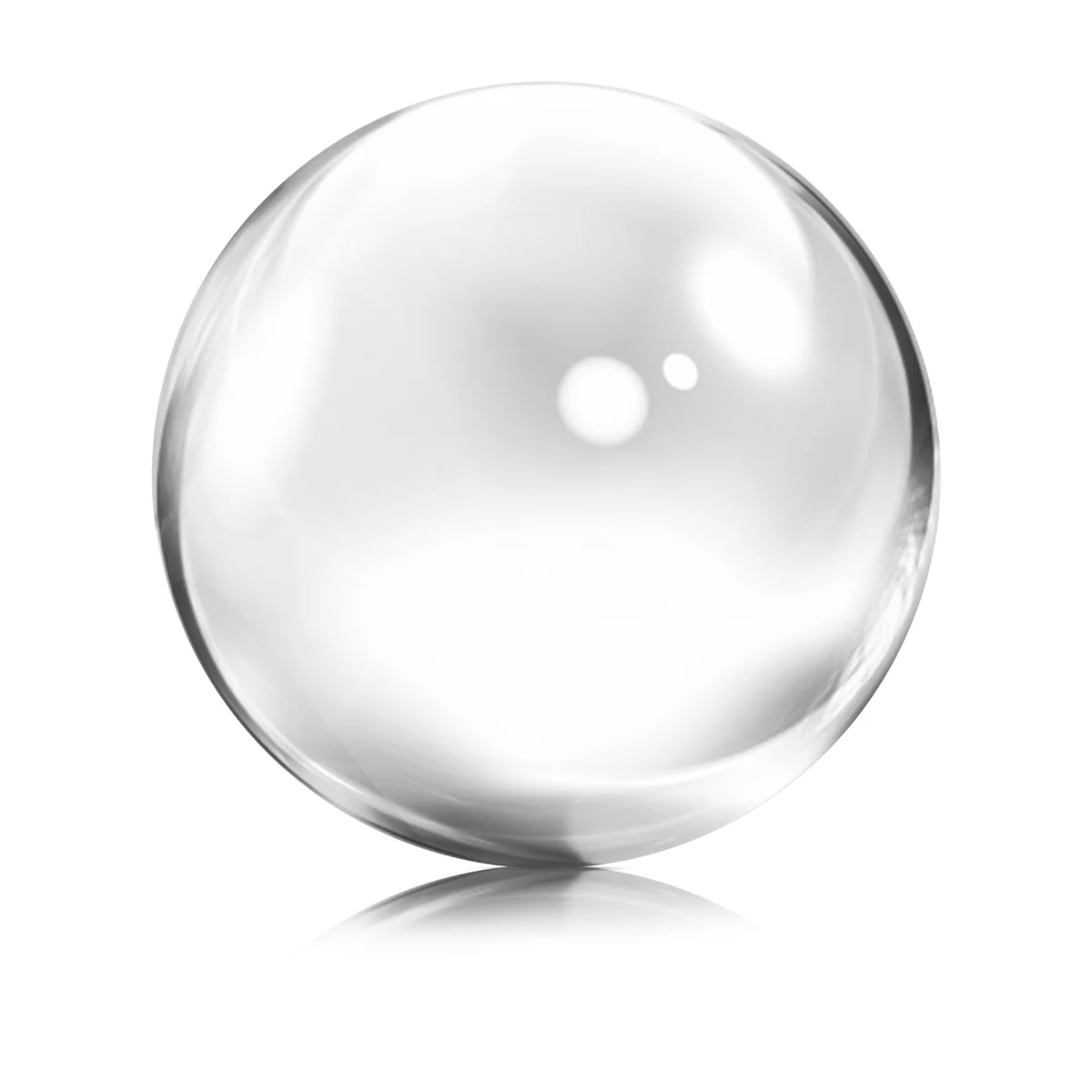 60mm Clear Acrylic Ball Transparent contact Manipulation Juggling ball Gifts