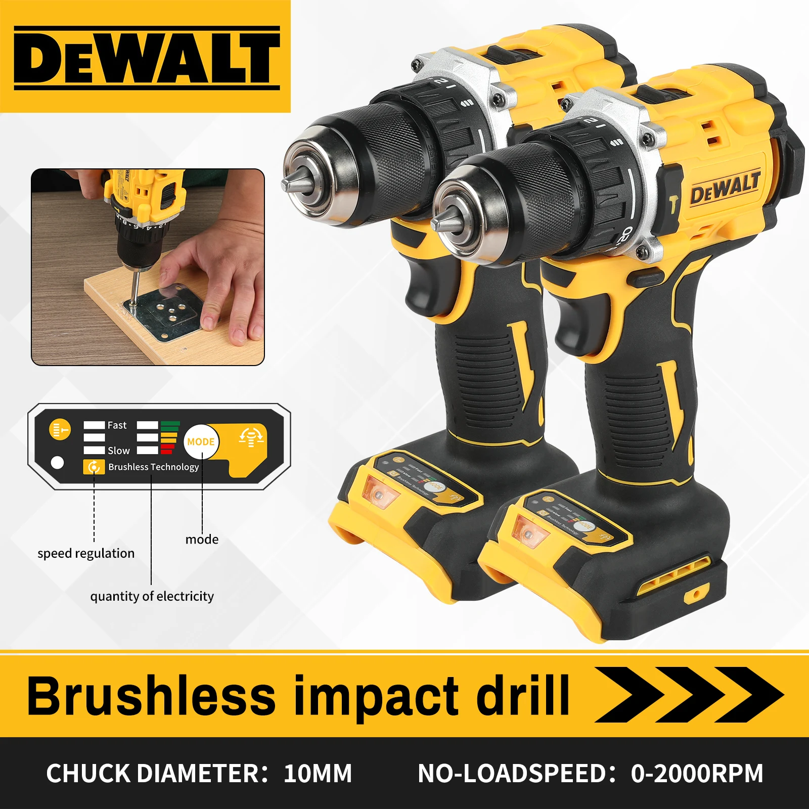 

DEWALT 805 20V Lithium Battery Tool Brushless Compact Multifunctional Electric Screwdriver,Rechargeable,Hand Drill,Hammer Drill