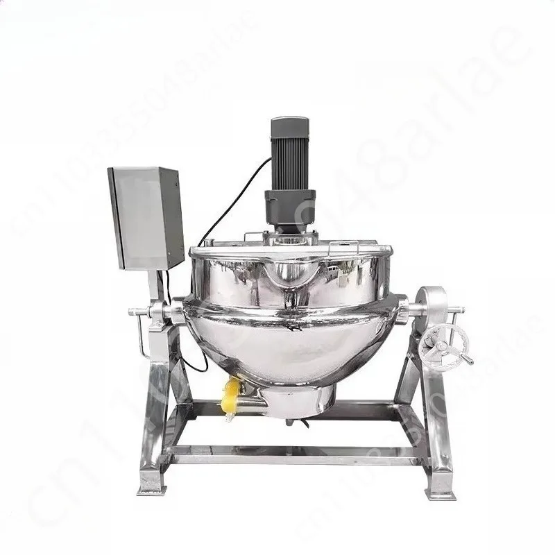 

50L-500L Industrial cooking pot with mixer, porridge soup boiler mixed cooking machine