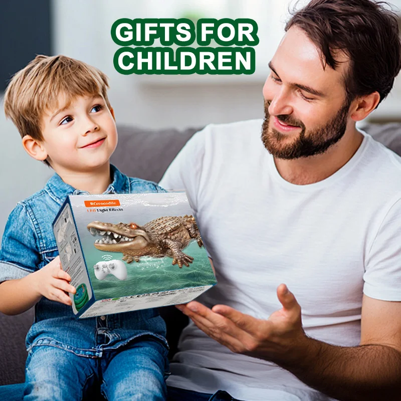 Rc animais crocodilo modelo simulação à prova dwaterproof água ao ar livre lago elétrico controle remoto jacaré modelo piscina lago água crianças brinquedos