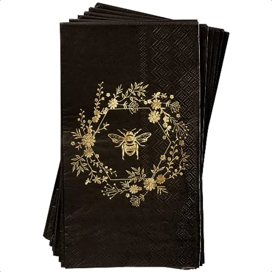 C.R. جيبسون العسل خلية الذهب احباط مناديل الضيوف 16 عدد TW825361