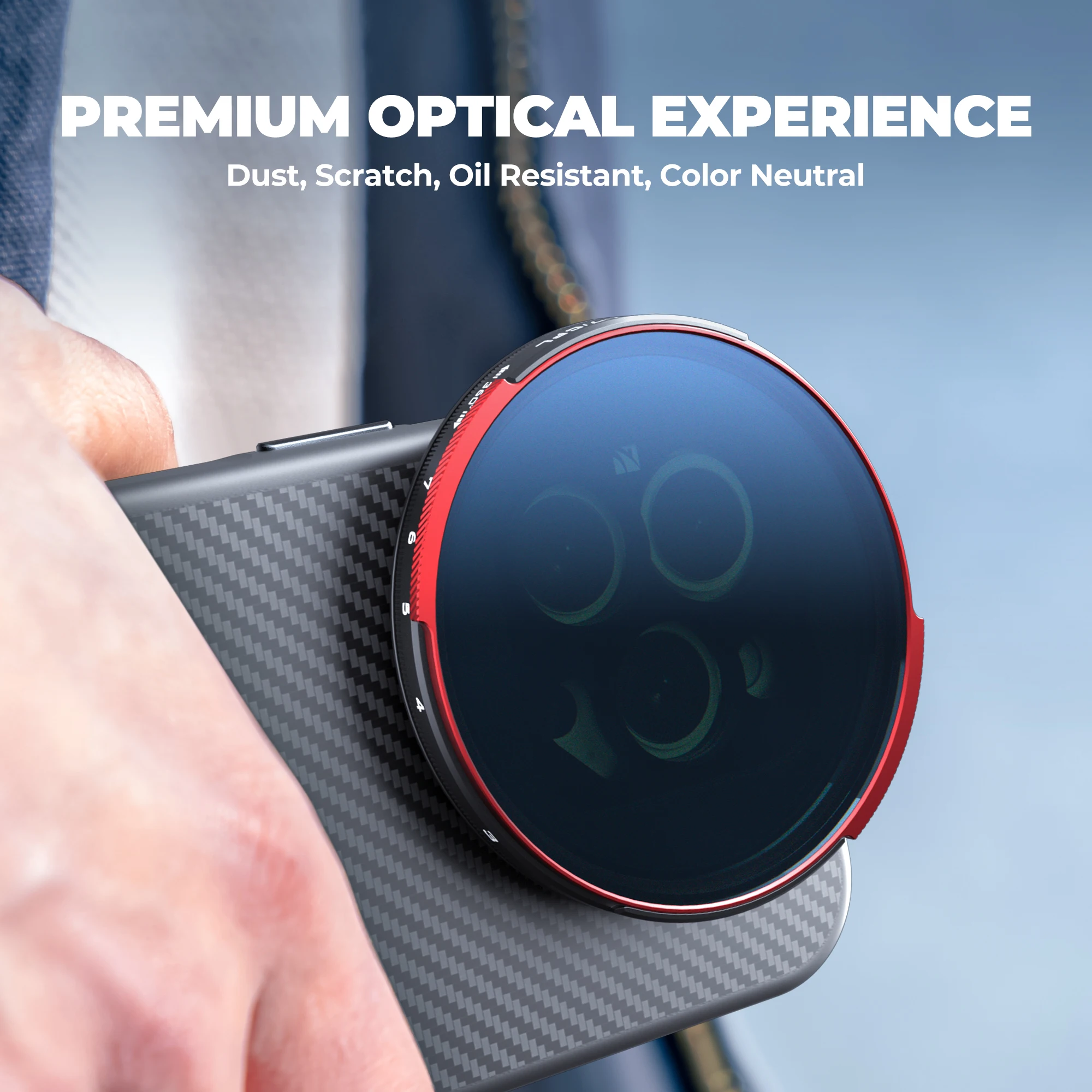 Freewell Sherpa VND/CPL Filter 3–7 Stops, kompatibel mit Freewell iPhone Series Hüllen und Genius Rig Cage Fotografie-Zubehör