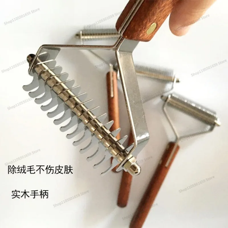 For Pet Comb Y-shaped Bottom Removal Fleece Comb Dog Hair Brush Scraper Removal Floating Hair Long Combing