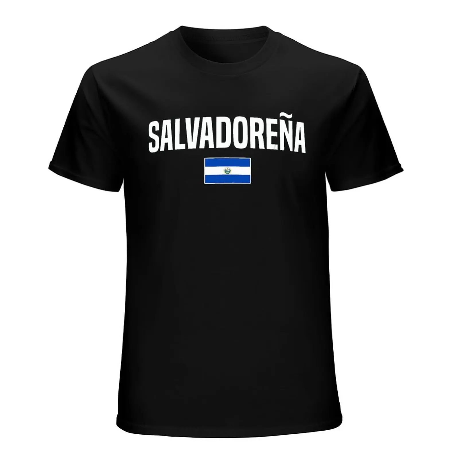 More Design El Salvador Flag Salvadoran Men Tshirt Tees T-Shirt O-neck T Shirts Women Boys Clothing 100% Cotton