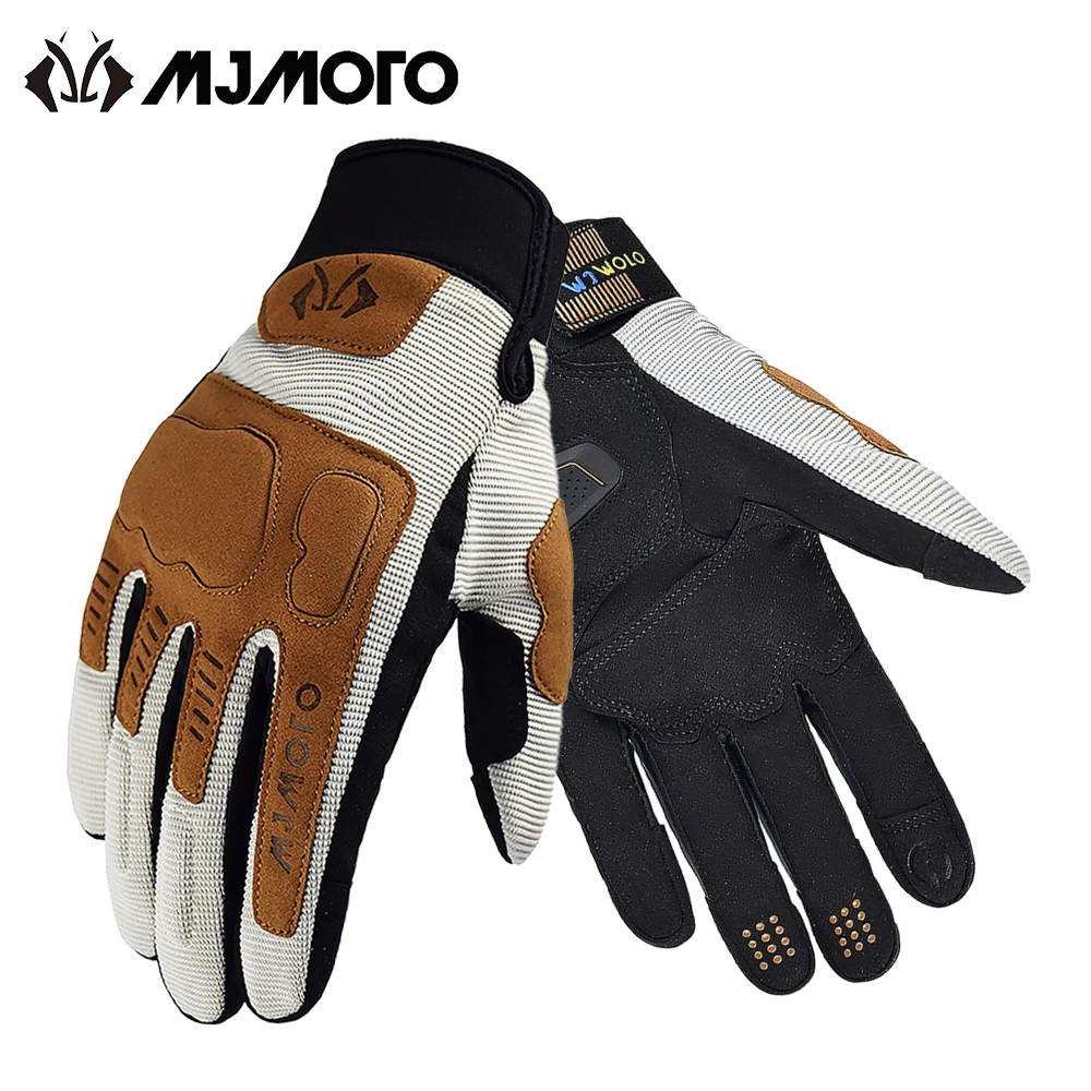 Summer Breathable Motorcycle Gloves Touchscreen Motorbike Motocross Racing Gloves Lightweight DH ATV MTB Dirt Bike Cycling Glove