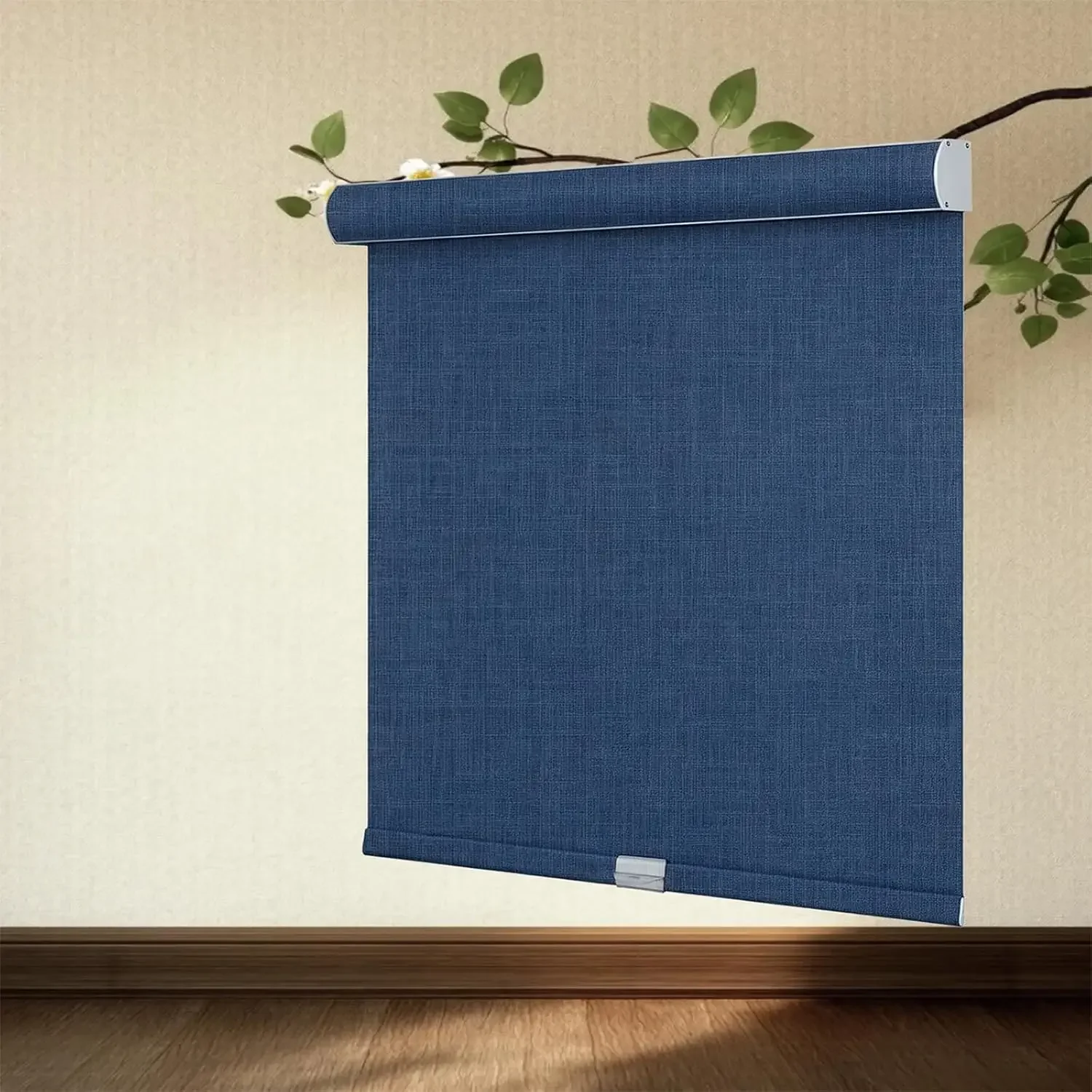 Blackout Roller Shades Cordless Blinds for Windows,Free-Stop,Thermal Insulated,100% Black Out, Linen Roller Shades Blinds,Suitab