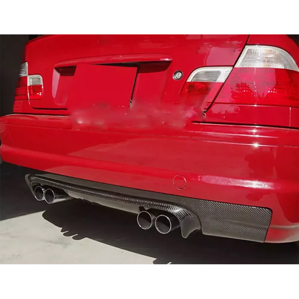 

Carbon Fiber for BMW E46 M3 Coupe 2000 - 2006 Car Rear Bumper Lip Diffuser Spoiler FRP Rear Bumper Protection Guard Body Kits