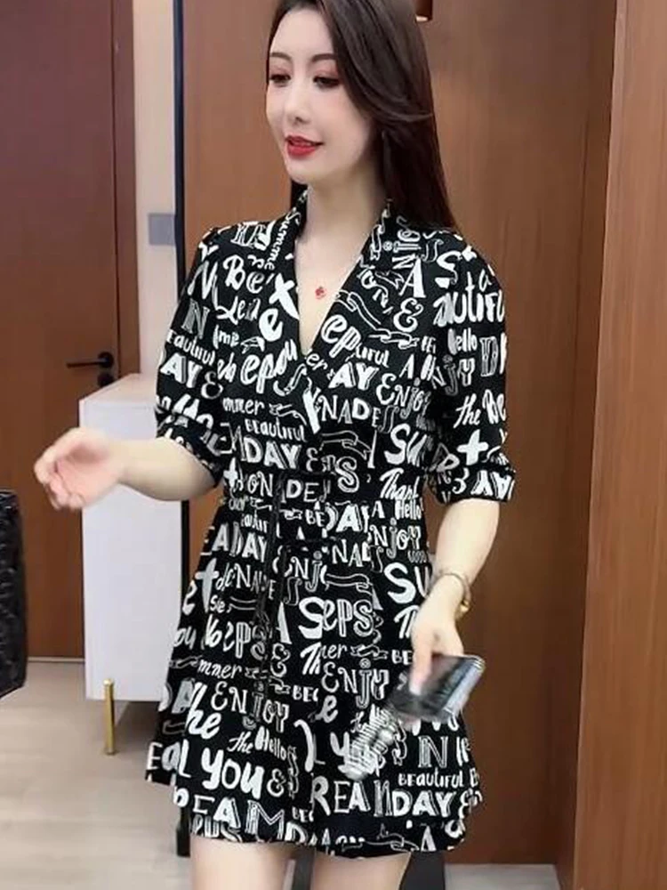 Ele Chinese Sle-Conjunto de ort Sve orts para mujer, traje de dos piezas con sensación de alta gama, novedad de verano