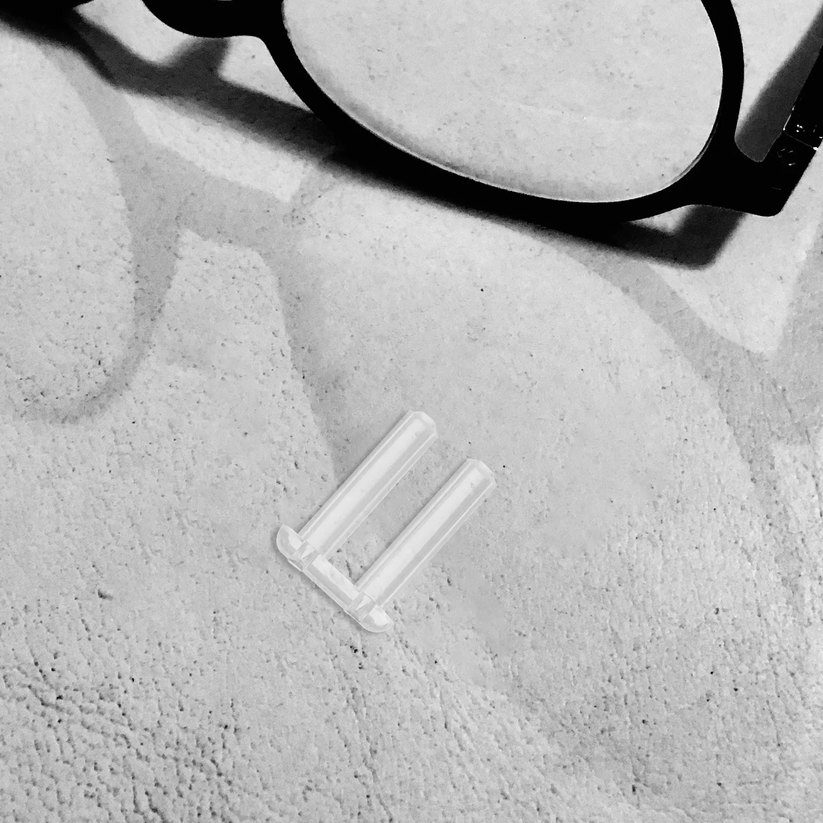 200 قطعة النظارات البلاستيكية بدون شفة إطارات الأكمام الغيار ضغط مشبك لتحديد الملحقات أدوات واضح المقابس البلاستيكية الصلبة