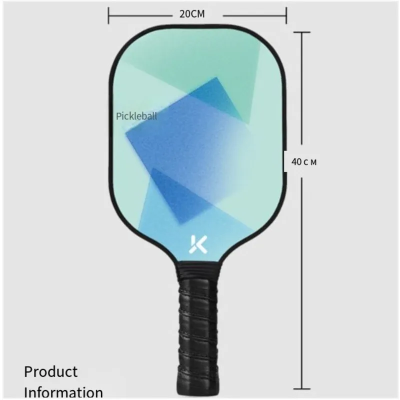 2 Pickleball Paddle Merk Van Goede Kwaliteit Koolstofvezel Verdikte Board Racket, Binnen En Buiten Concurrerende Glasvezel Racket Set