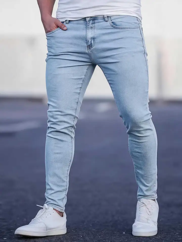 Mens Slim Fit Casual Fashion Jeans